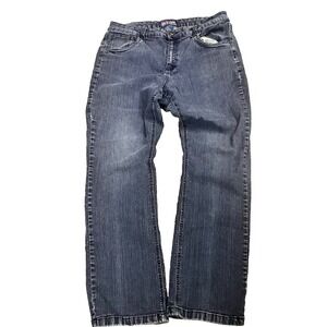 Jou‎ Jou Jeans  Women 16 Blue Stone Wash  Embroidery Pockets